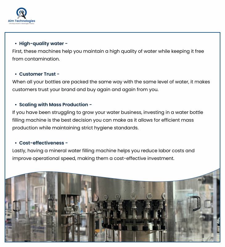 Water Filling Machine Infographic